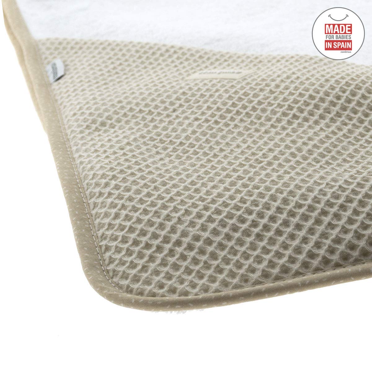 cambrass-accappatoio-mantellina-neonato-100x100-cm-beige-cielo image 5