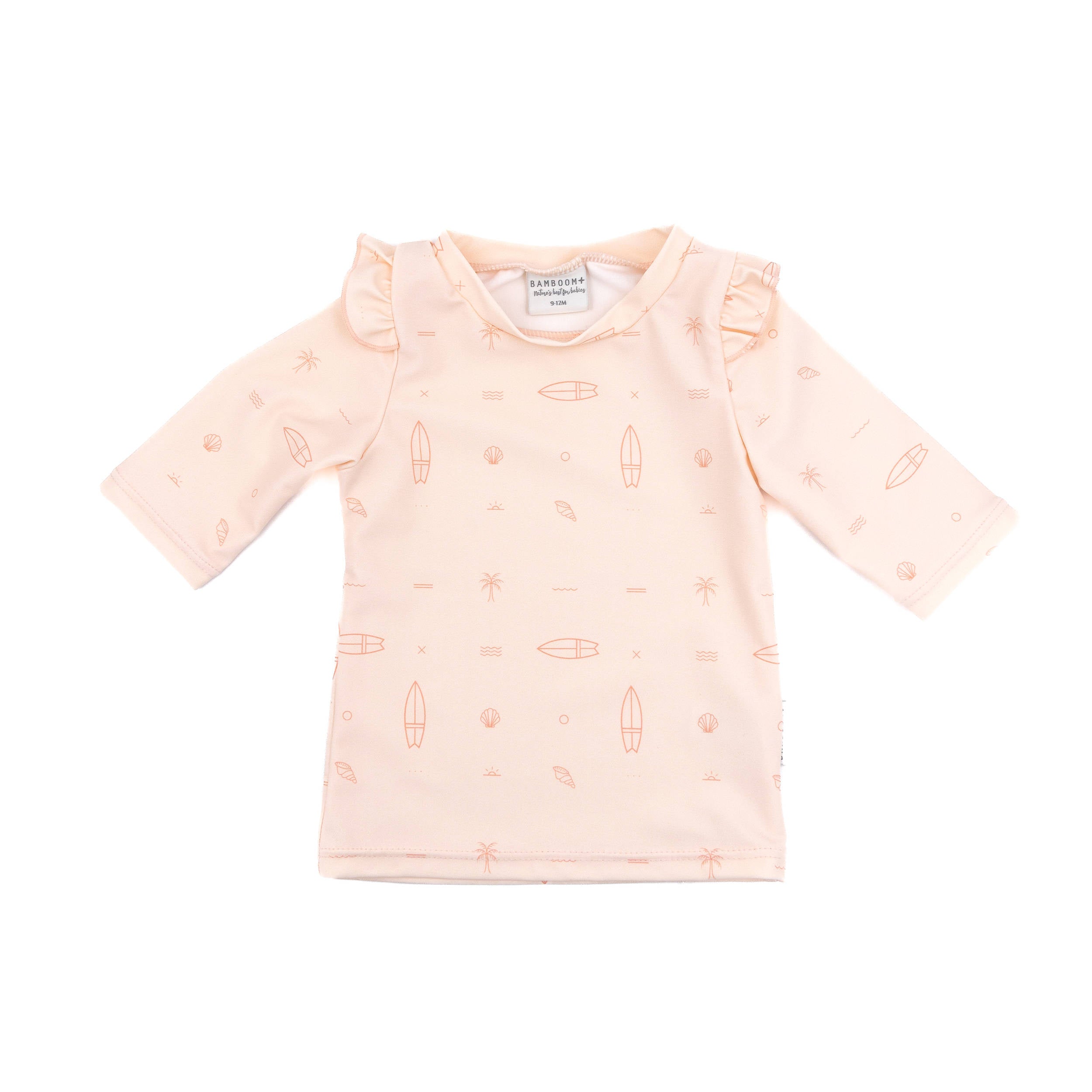 bamboom-t-shirt-mare-maniche-3-4-uv50-bimba-surf-print-girl-235 image 1
