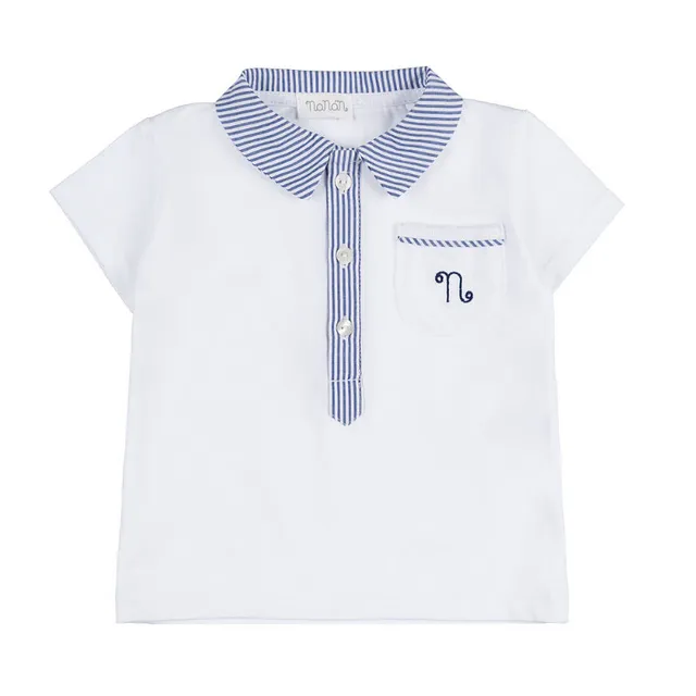 nanan-set-bimbo-t-shirt-camicia-e-culotte-blu-a-righe image 1