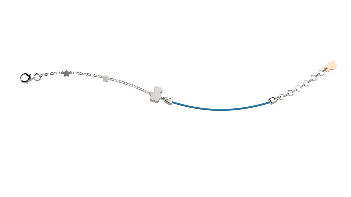 nanan-bijou-bracciale-argento-925-con-orsetto-laccio-azzurro image 1
