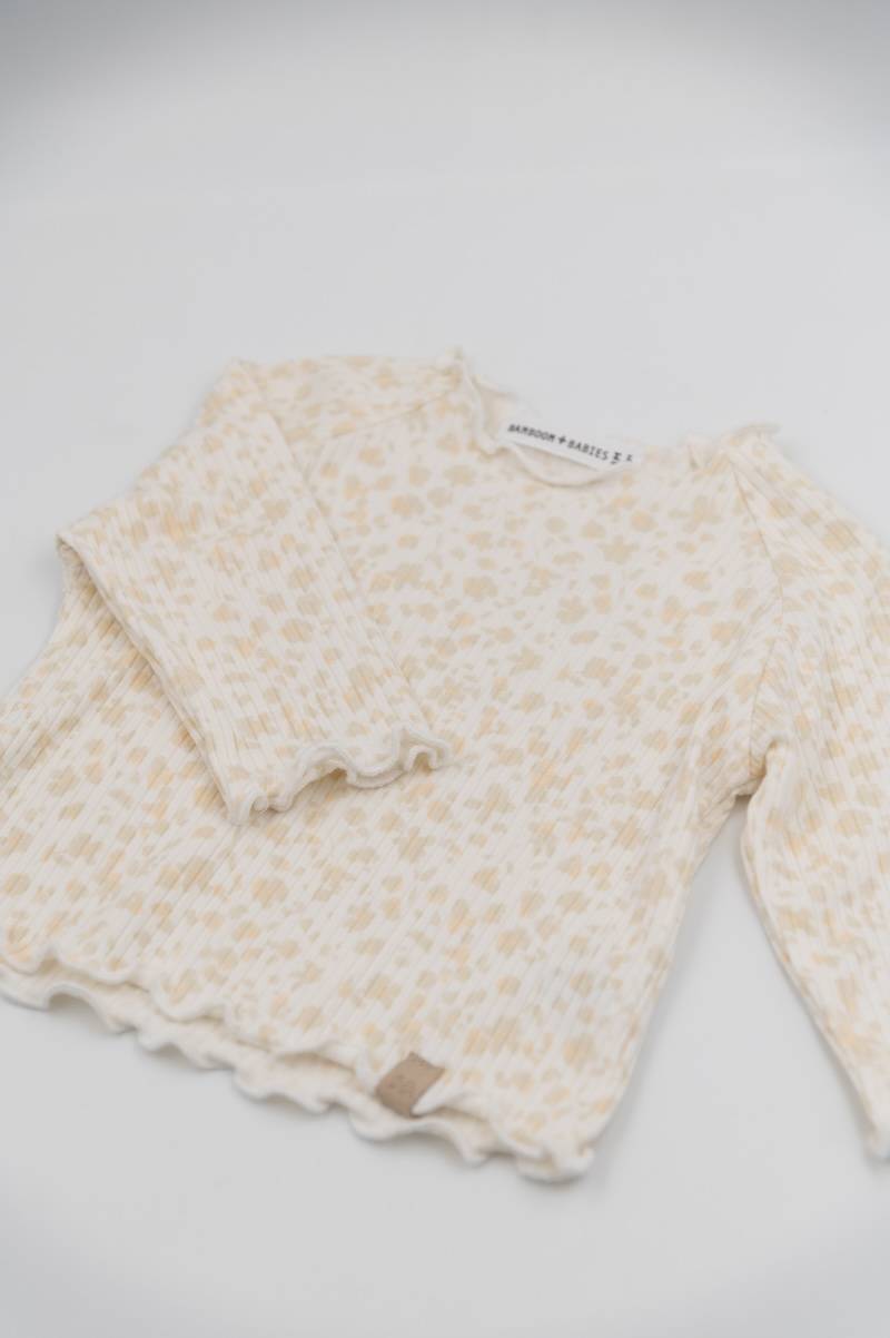 bamboom-t-shirt-bimba-maniche-lunghe-costine-print-petals-422 image 3
