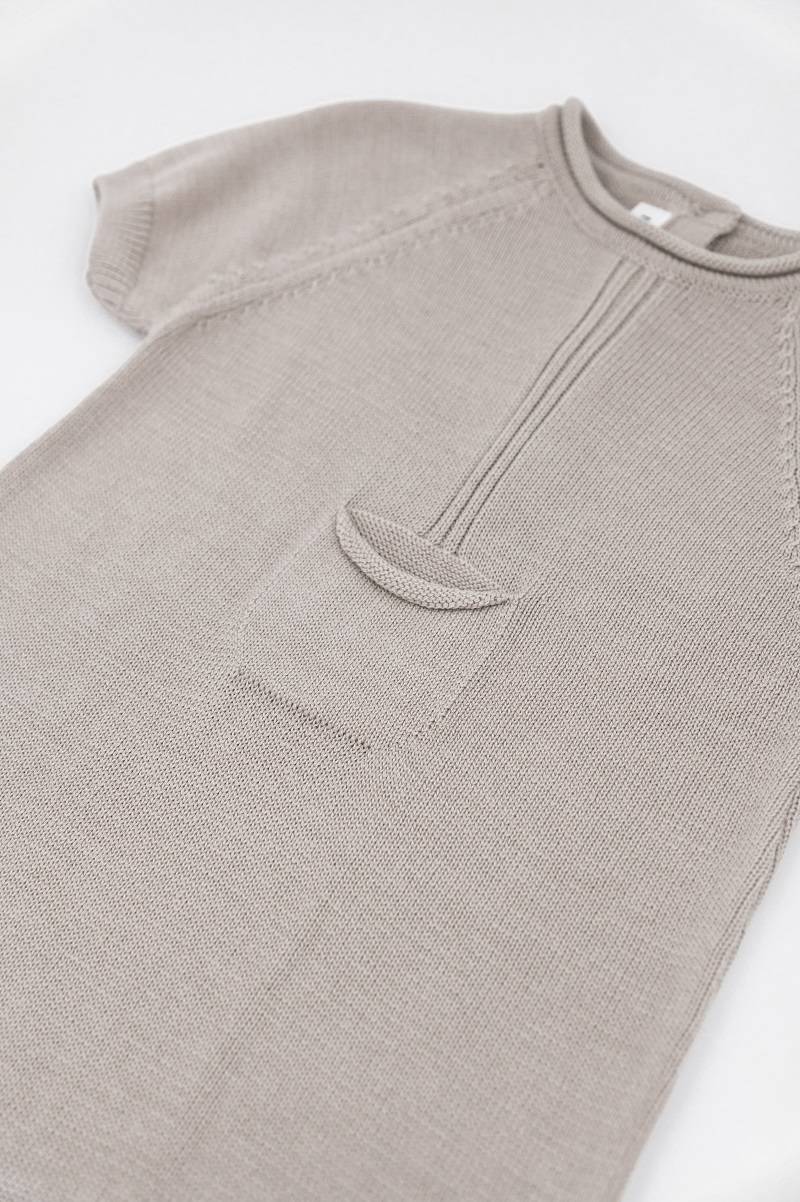bamboom-pagliaccetto-con-tasca-knitted-cammello-33-neonato image 3