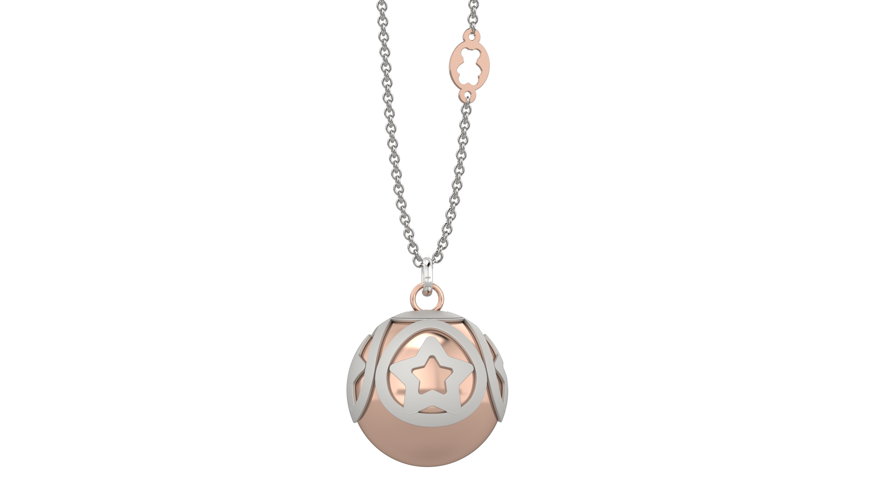 nanan-pendente-argento-925-con-boule-dorato image 2