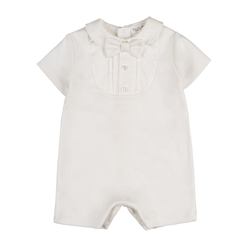 nanan-pagliaccetto-off-white-con-pettorina-e-papillon image 1