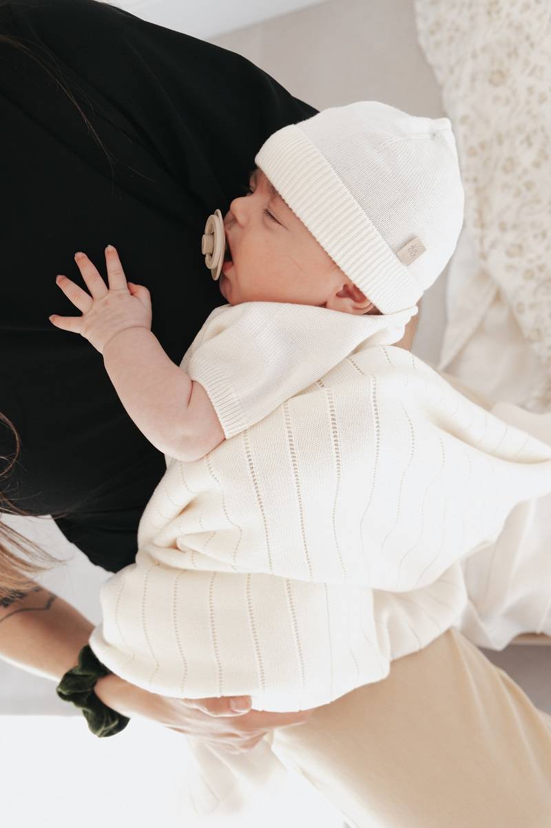 bamboom-copertina-righe-knitted-bianco-01 image 4