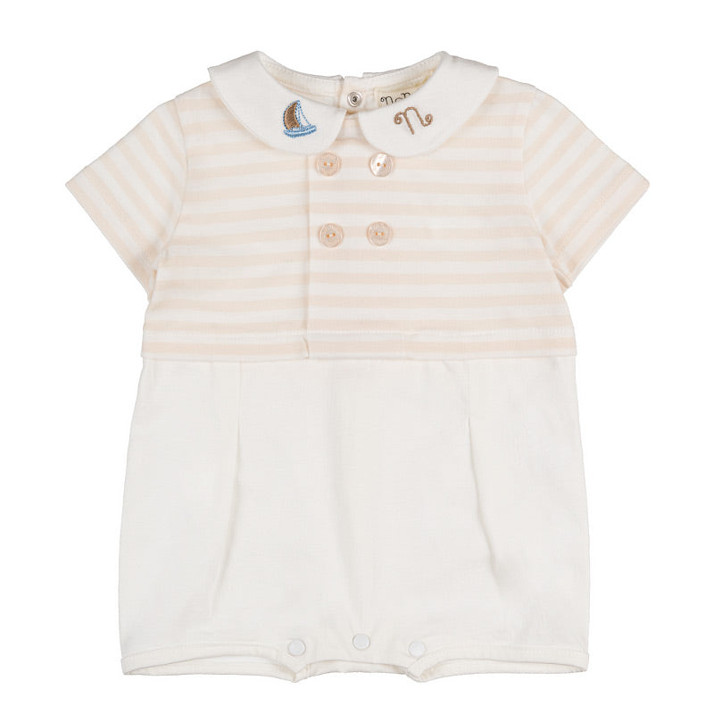 nanan-pagliaccetto-beige-a-righe-cotone-puro image 1