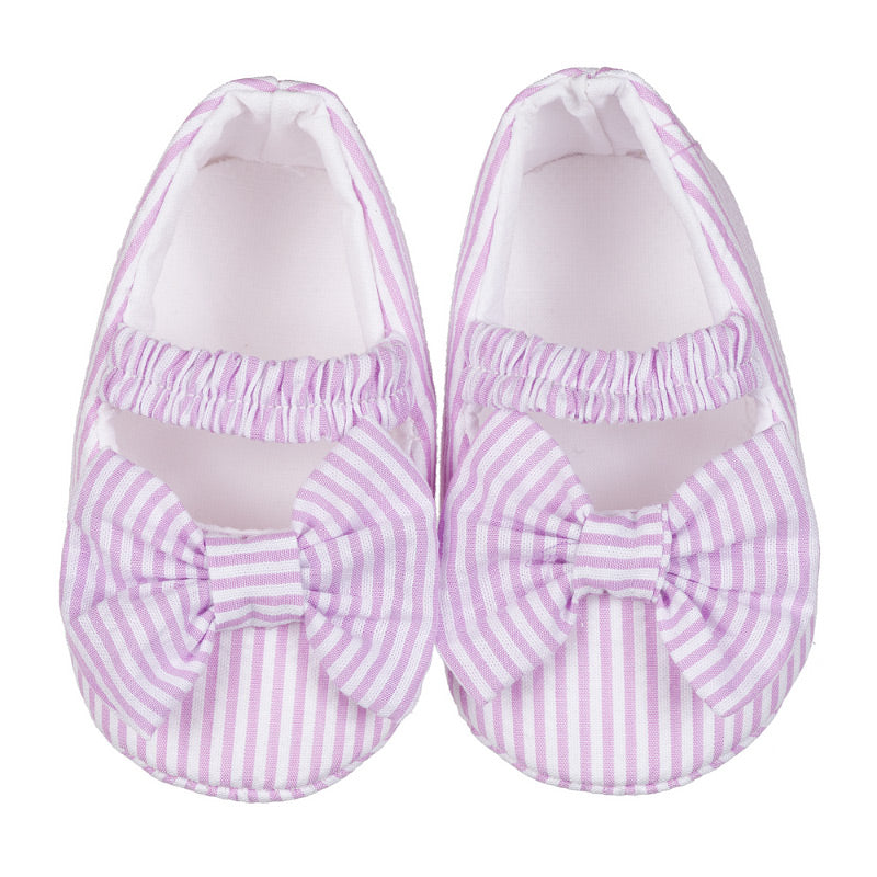 nanan-scarpine-neonato-con-fiocco-lilla-a-righe image 2