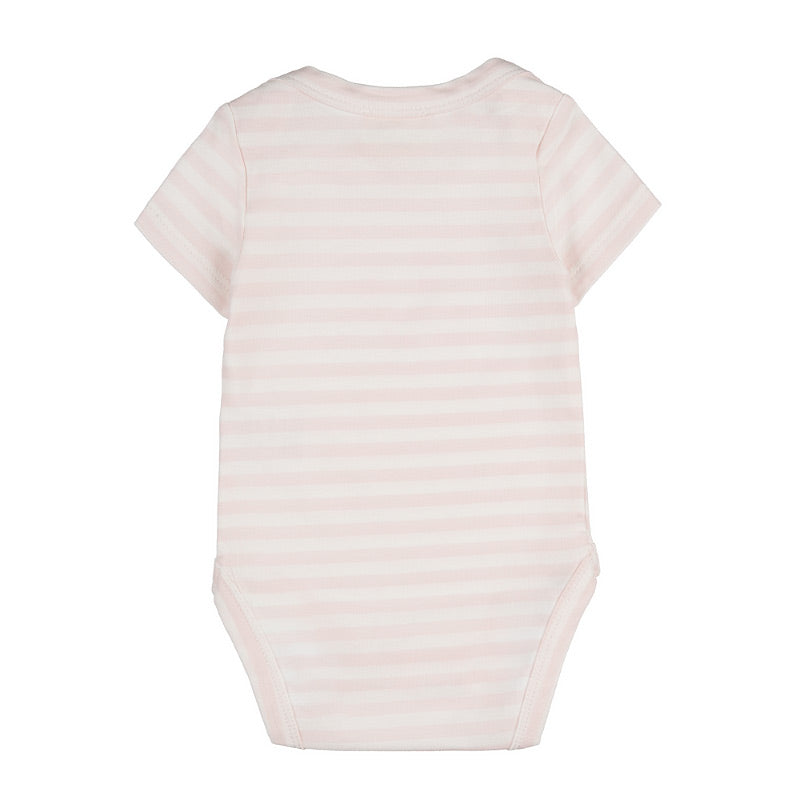 nanan-body-rosa-a-righe-maniche-corte-con-fiocco image 2