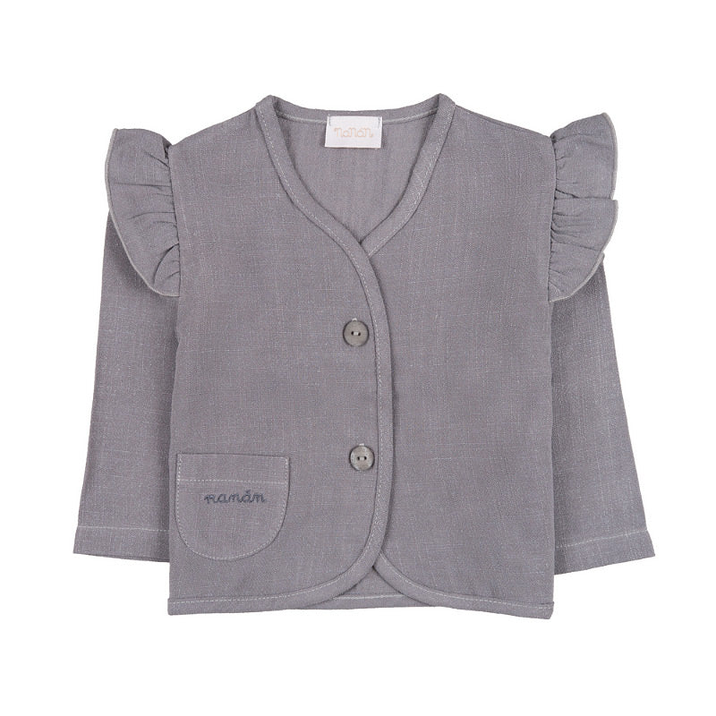 nanan-cardigan-bimba-grigio-in-lino-con-frappe image 1