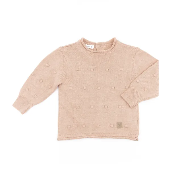 bamboom-maglia-apertura-dietro-mini-pom-pom-rosa-04 image 1