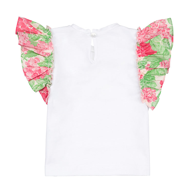nanan-t-shirt-bianca-bimba-con-frappe-fiorate image 2