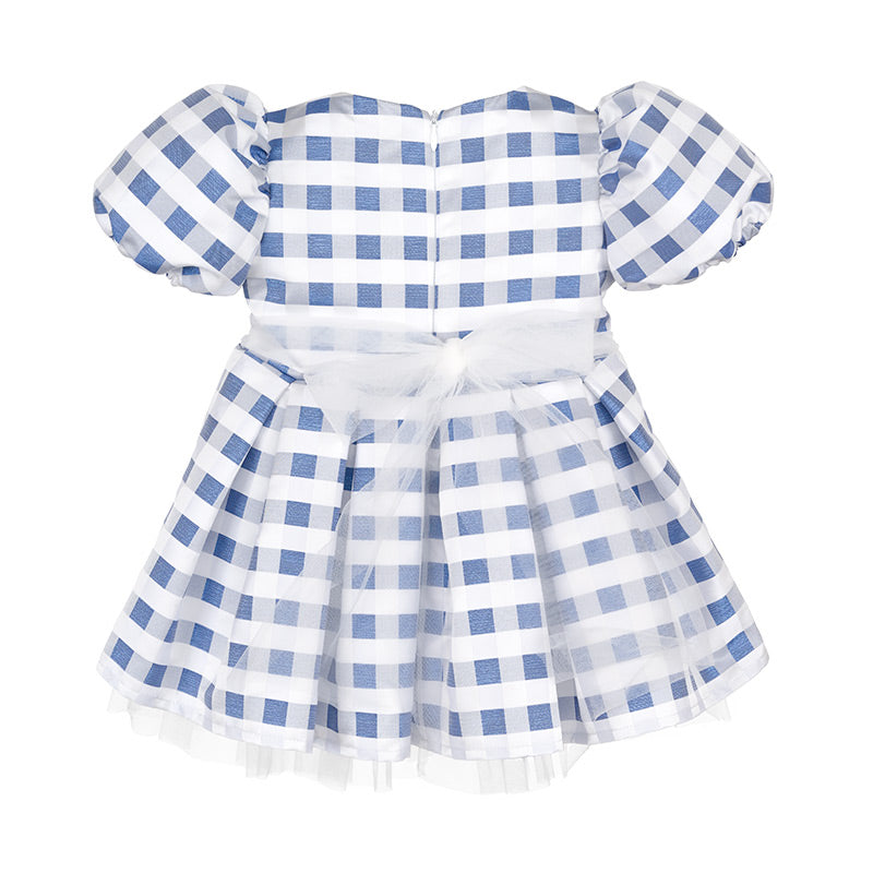 nanan-abito-cerimonia-blu-con-rosa-tulle image 2