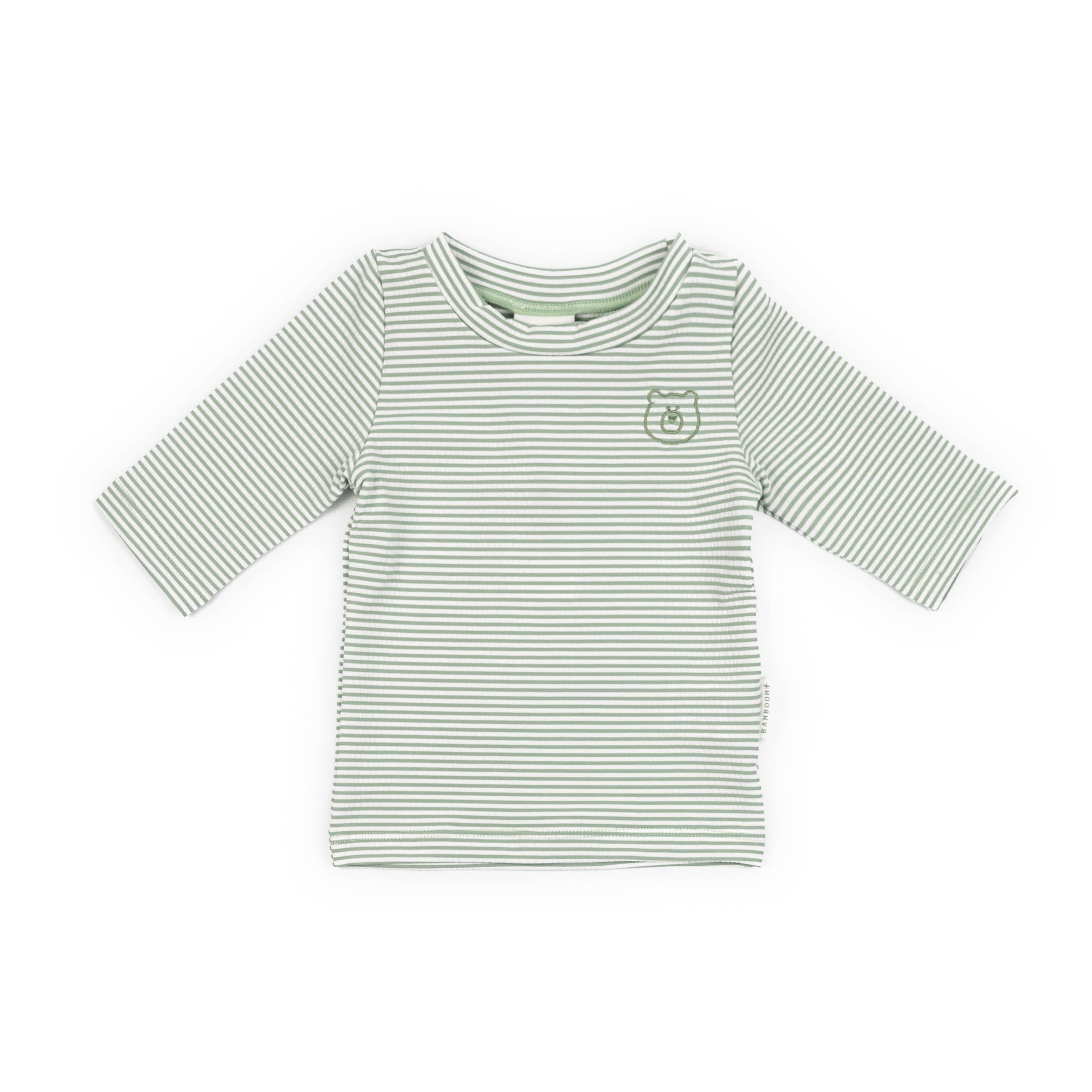 bamboom-t-shirt-mare-maniche-3-4-uv50-bimbo-blue-stripes-bear-436 image 1
