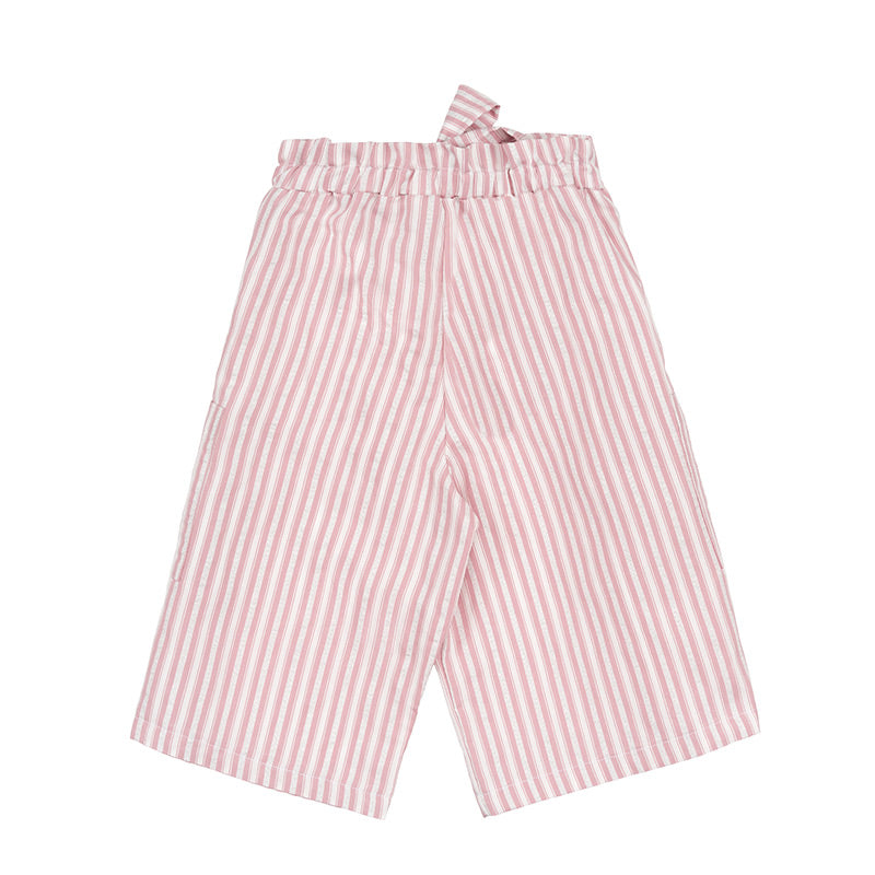 nanan-pantalone-cargo-a-righe-con-fiocco-e-tasche image 2