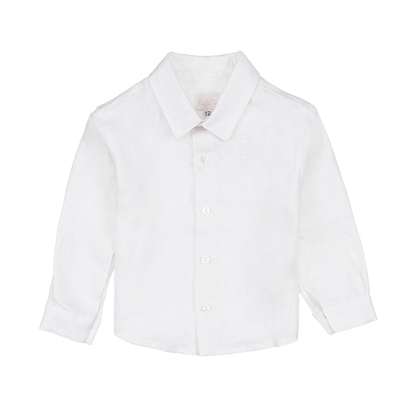 nanan-camicia-in-lino-bianco-camicia-elegante-bimbo image 1