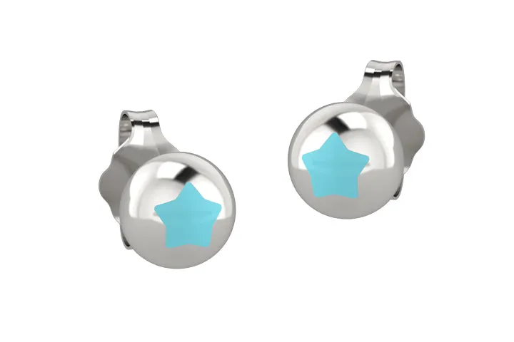 nanan-orecchino-boule-stella-turchese-argento-925 image 1