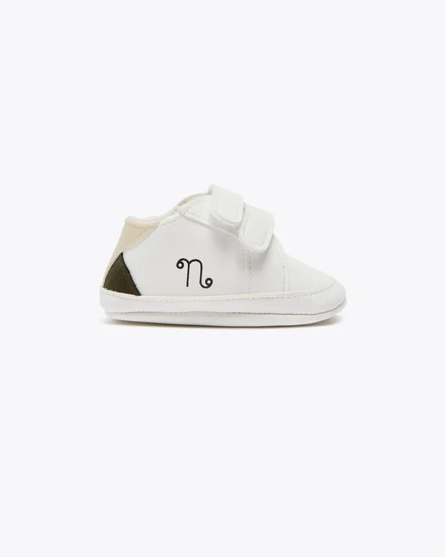 nanan-sneakers-bianca-con-chiusura-a-strappi-neonato image 1