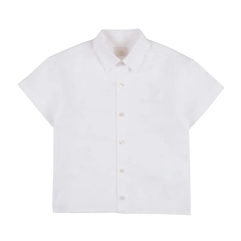 nanan-camicia-neonato-mezza-manica-con-ricamo image 1