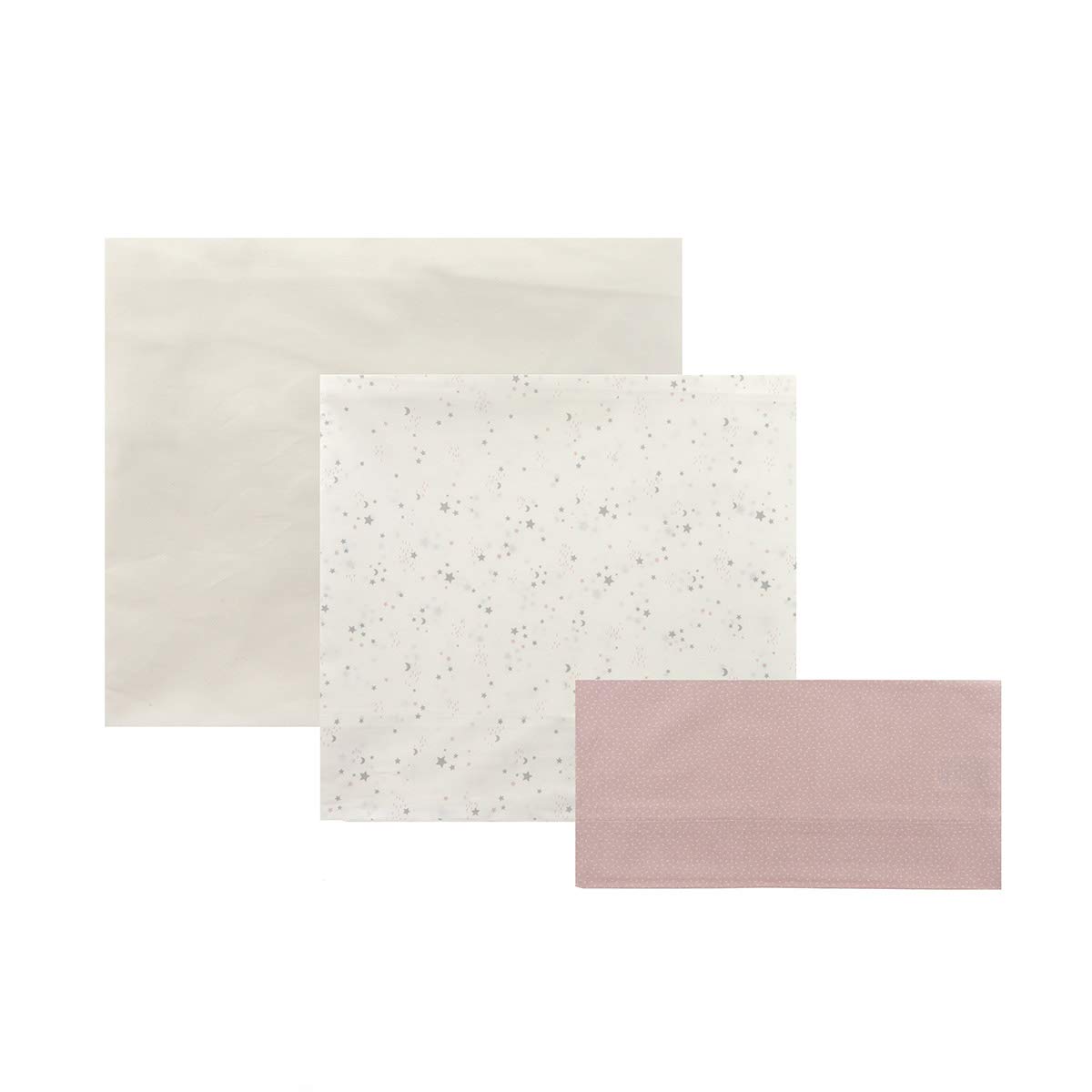 cambrass-set-3-pezzi-lenzuola-culla-80x120-cm-rosa-cielo image 1