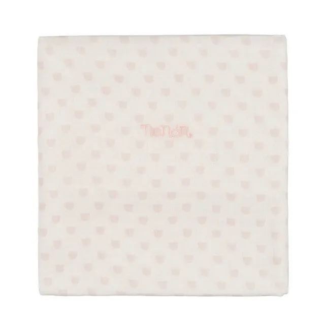 nanan-mussola-all-over-rosa-80x80-cm-in-cotone-organico image 1