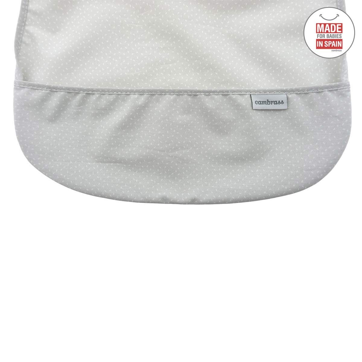 cambrass-bavaglino-quadrato-pvc-sky-grey-pioggia-28x36-cm image 3