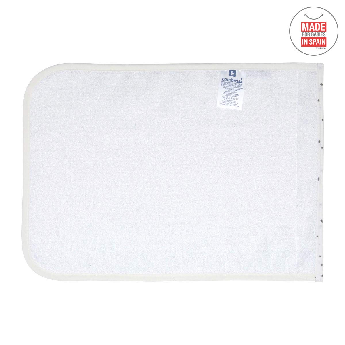 cambrass-43355-set-2-asciugamani-astra-grigio-25x35-cm-bavette-neonato-tencel image 4