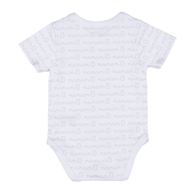 nanan-body-bianco-neonato-con-scritta-logata-e-bottoni image 2