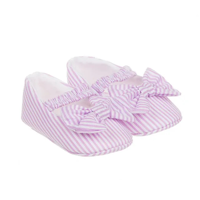 nanan-scarpine-neonato-con-fiocco-lilla-a-righe image 1