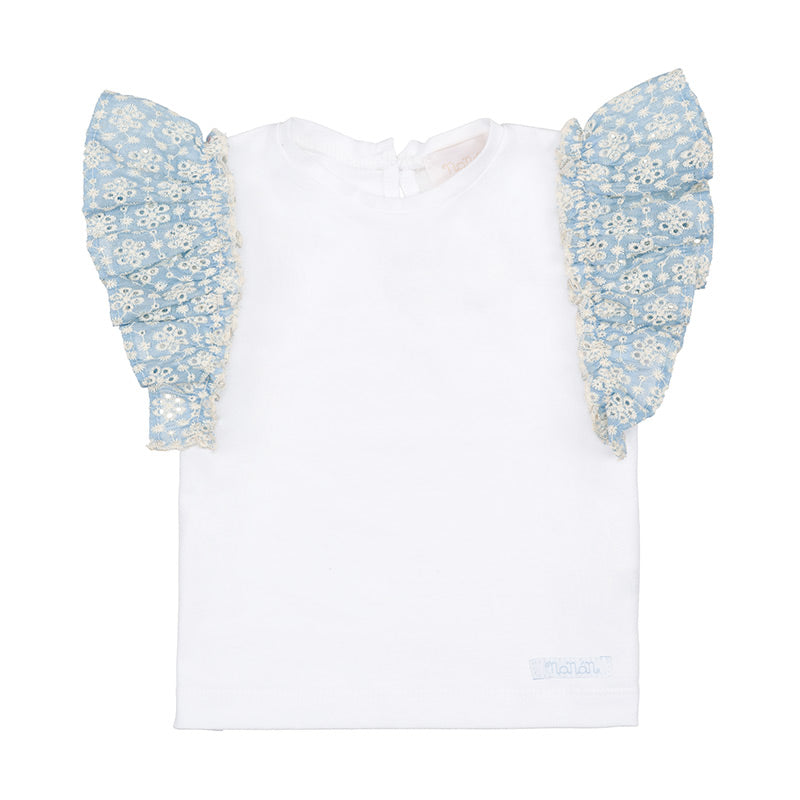 nanan-t-shirt-azzurra-con-frappa-in-sangallo-senza-maniche image 1