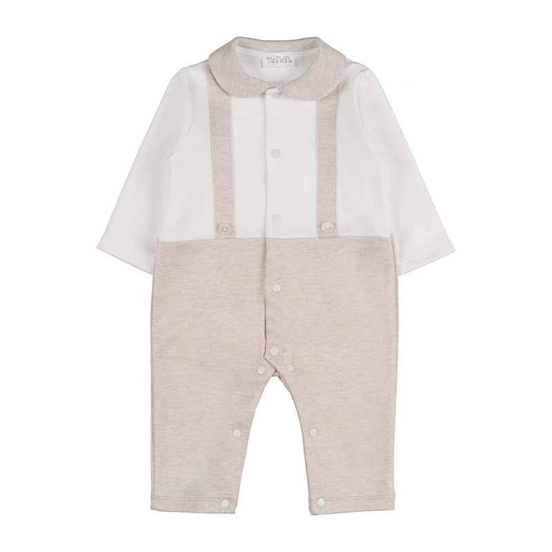 nanan-tutina-beige-con-bretelle-e-papillon-jersey image 1