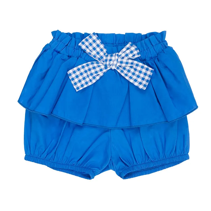 nanan-shorts-in-popeline-con-cintura-e-fiocco image 1