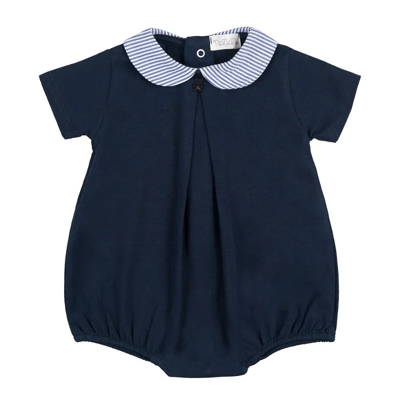 nanan-pagliaccetto-blu-jersey-con-colletto-a-righe image 1