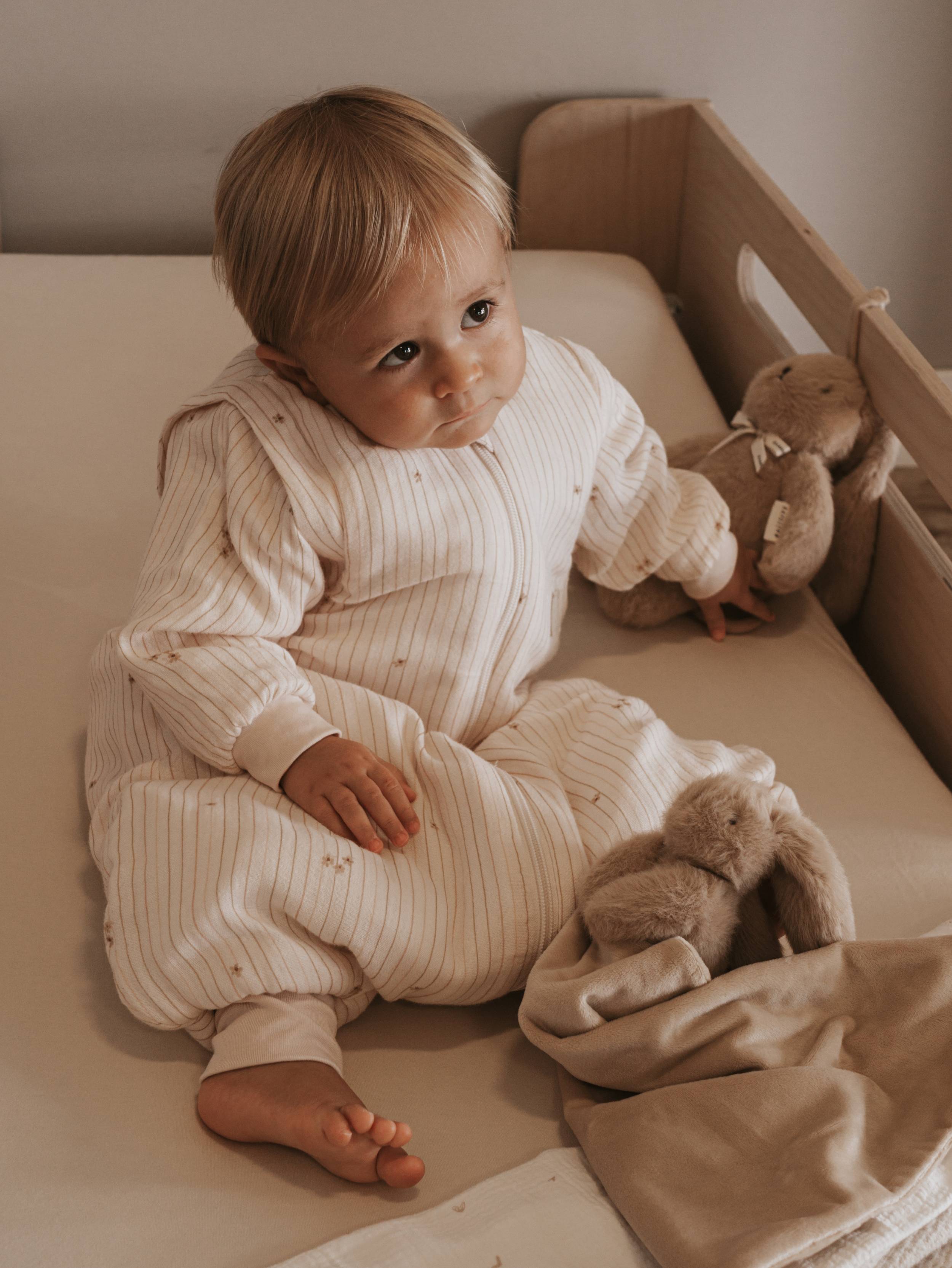 bamboom-sacco-nanna-mini-6-18m-tog-2-7-con-maniche-e-piedini-flowers-stripe-533 image 5