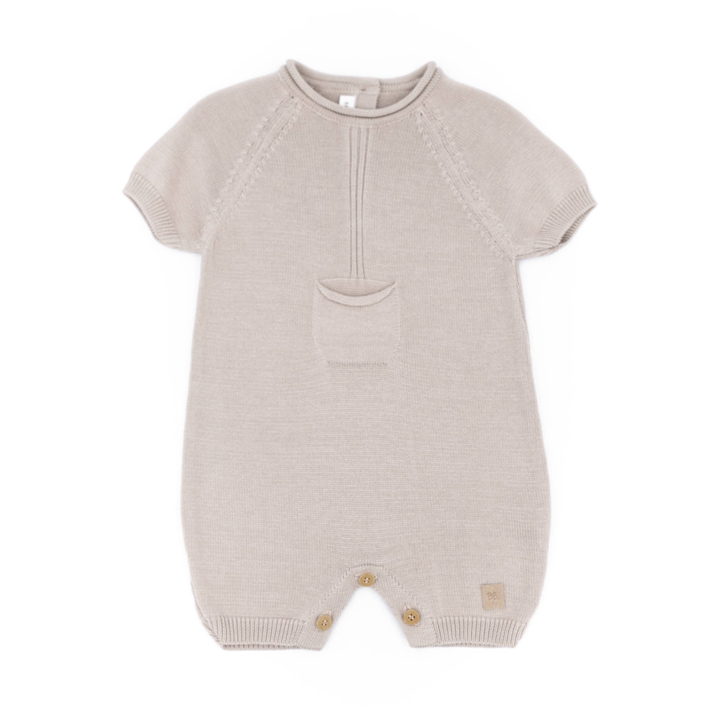 bamboom-pagliaccetto-con-tasca-knitted-cammello-33-neonato image 1