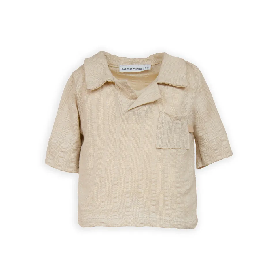 bamboom-polo-manica-corta-bimbo-sand-10 image 1