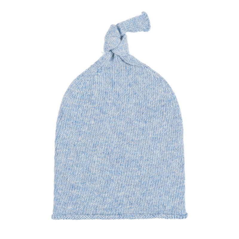 nanan-berretta-neonato-azzurra-in-misto-cashmere-con-nodino image 4