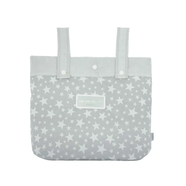 cambrass-35493-borsa-passeggino-star-gray-17x40x34-cm image 1