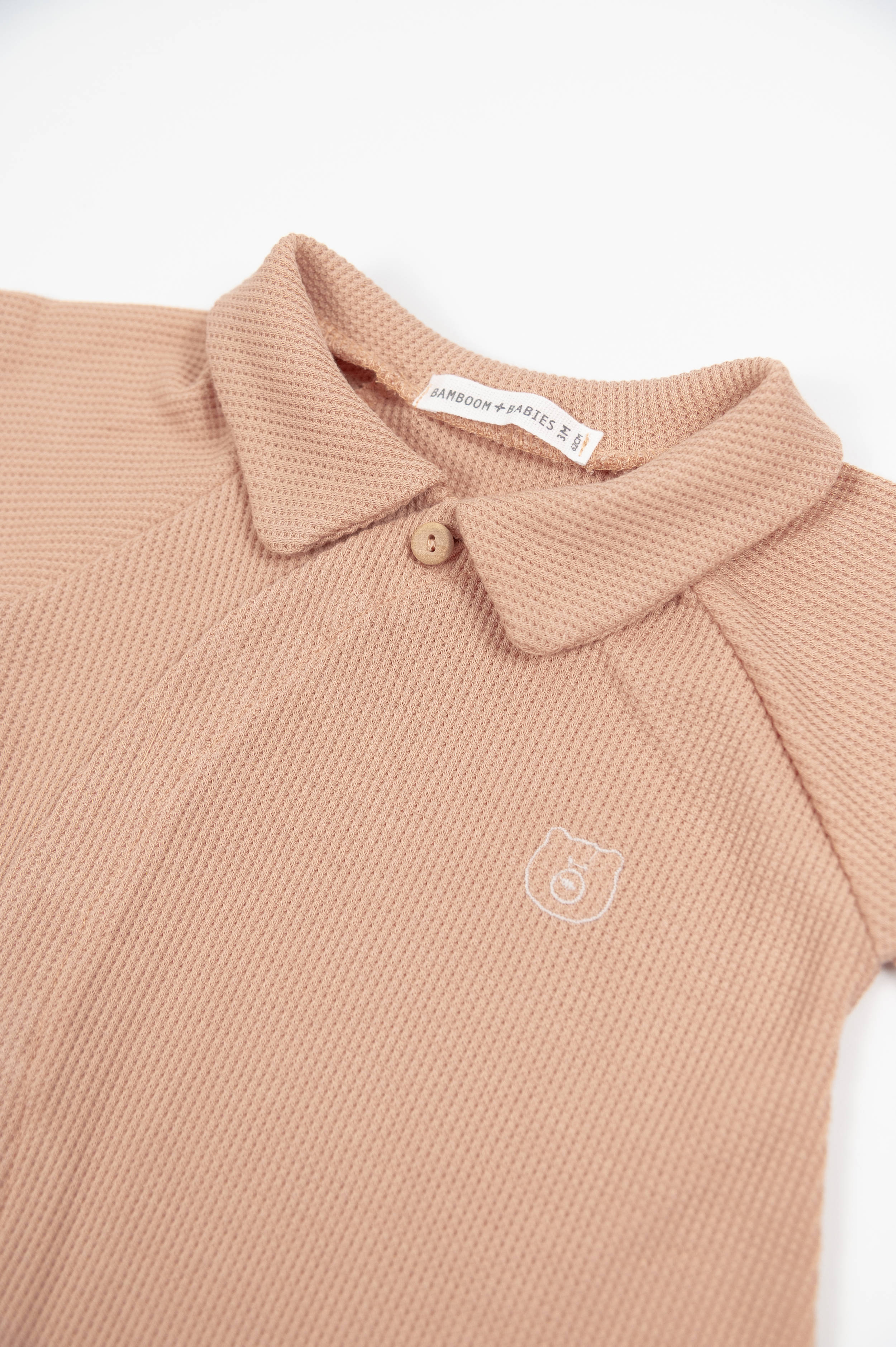 bamboom-tuta-estiva-coral-276-jersey-waffle-bamb image 3