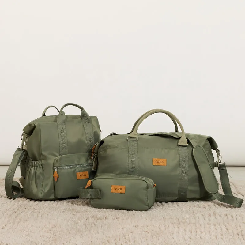 nanan-zaino-mamma-verde-in-nylon image 1