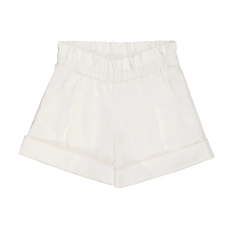 nanan-shorts-bianchi-in-cotone-con-frappa-e-tasche image 1