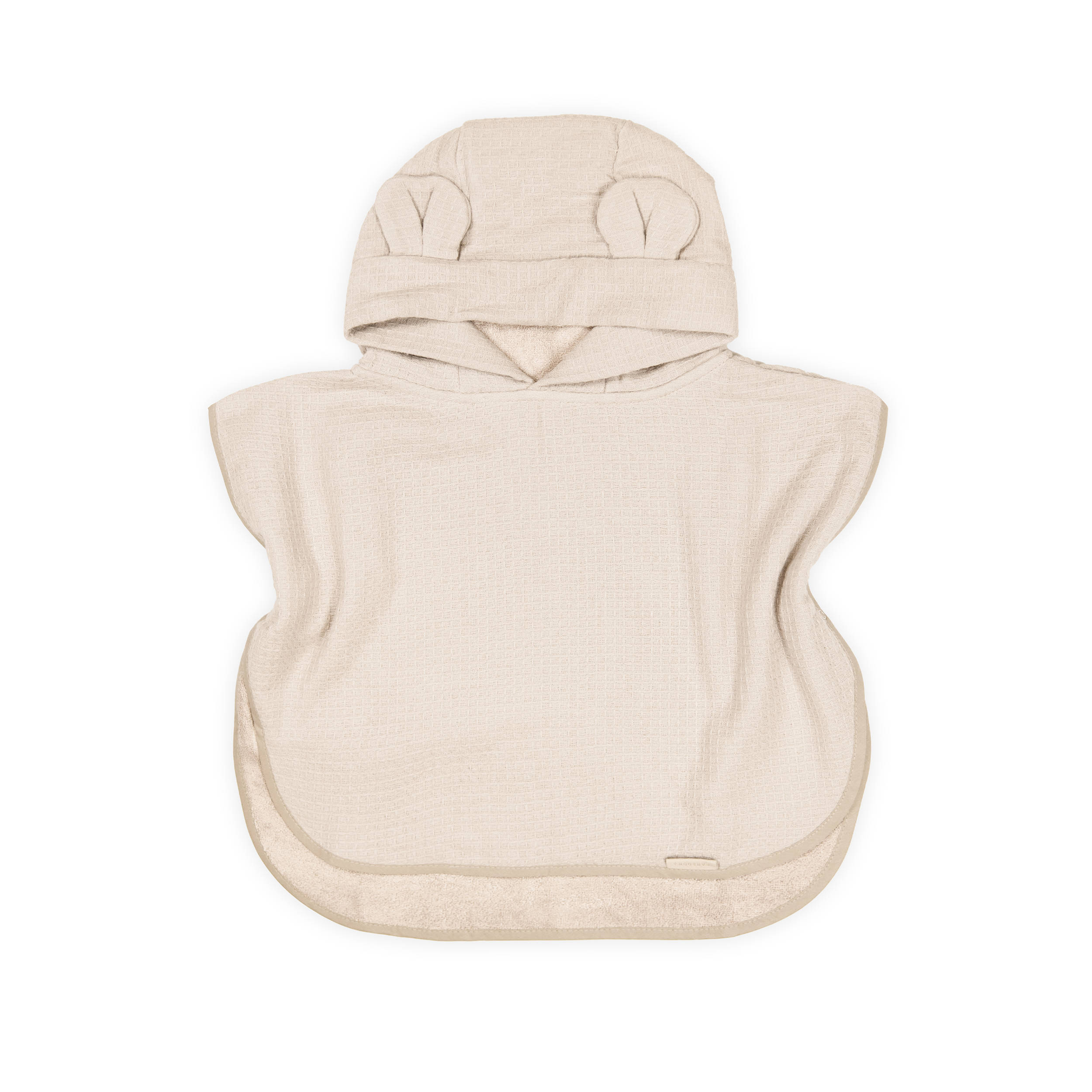 bamboom-poncho-waffle-con-cappuccio-warm-white-345 image 1