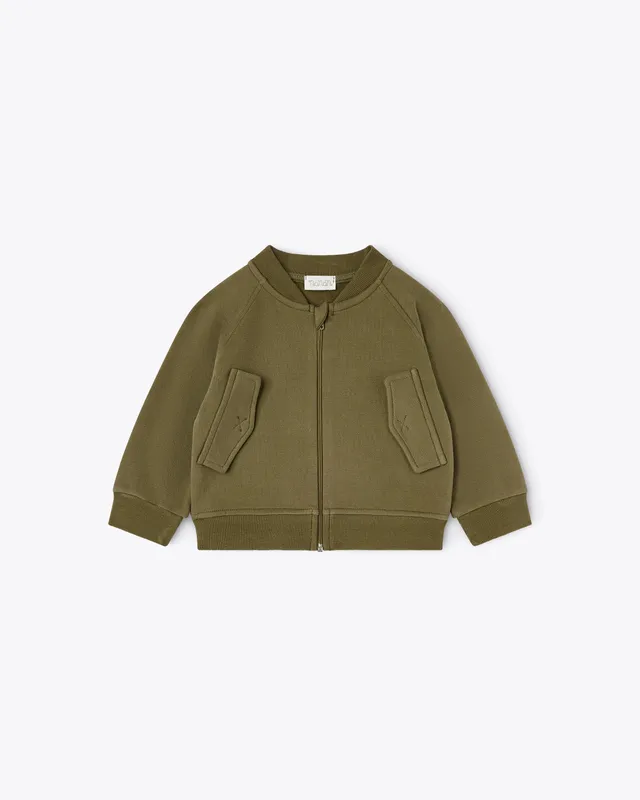nanan-felpa-verde-modello-bomber image 1
