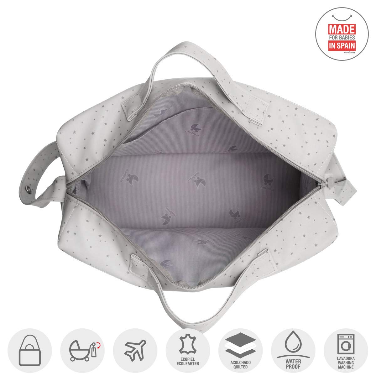 cambrass-borsa-tabela-grigia-astra-17x43x26-cm image 3