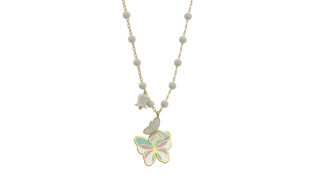 nanan-pendente-farfallina-dei-colori-bianca-argento-925 image 1