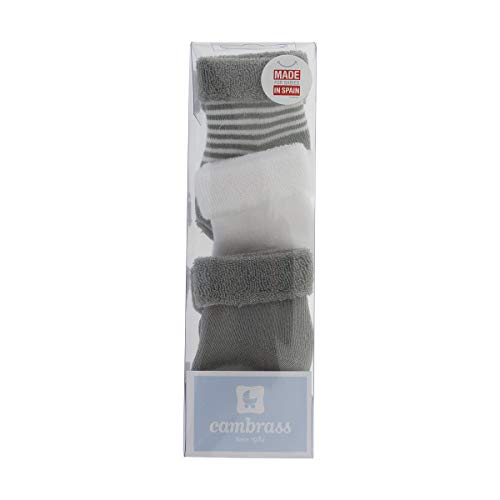 cambrass-calzini-neonato-tinta-unita-grigio-tg-000-17-18 image 4