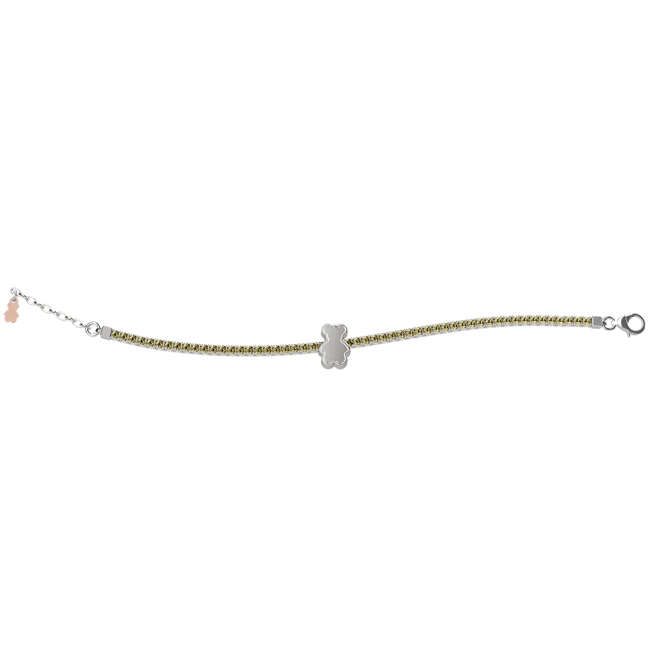 nanan-bijou-bracciale-tennis-mamma-argento-925-cristalli-gialli-tato image 1