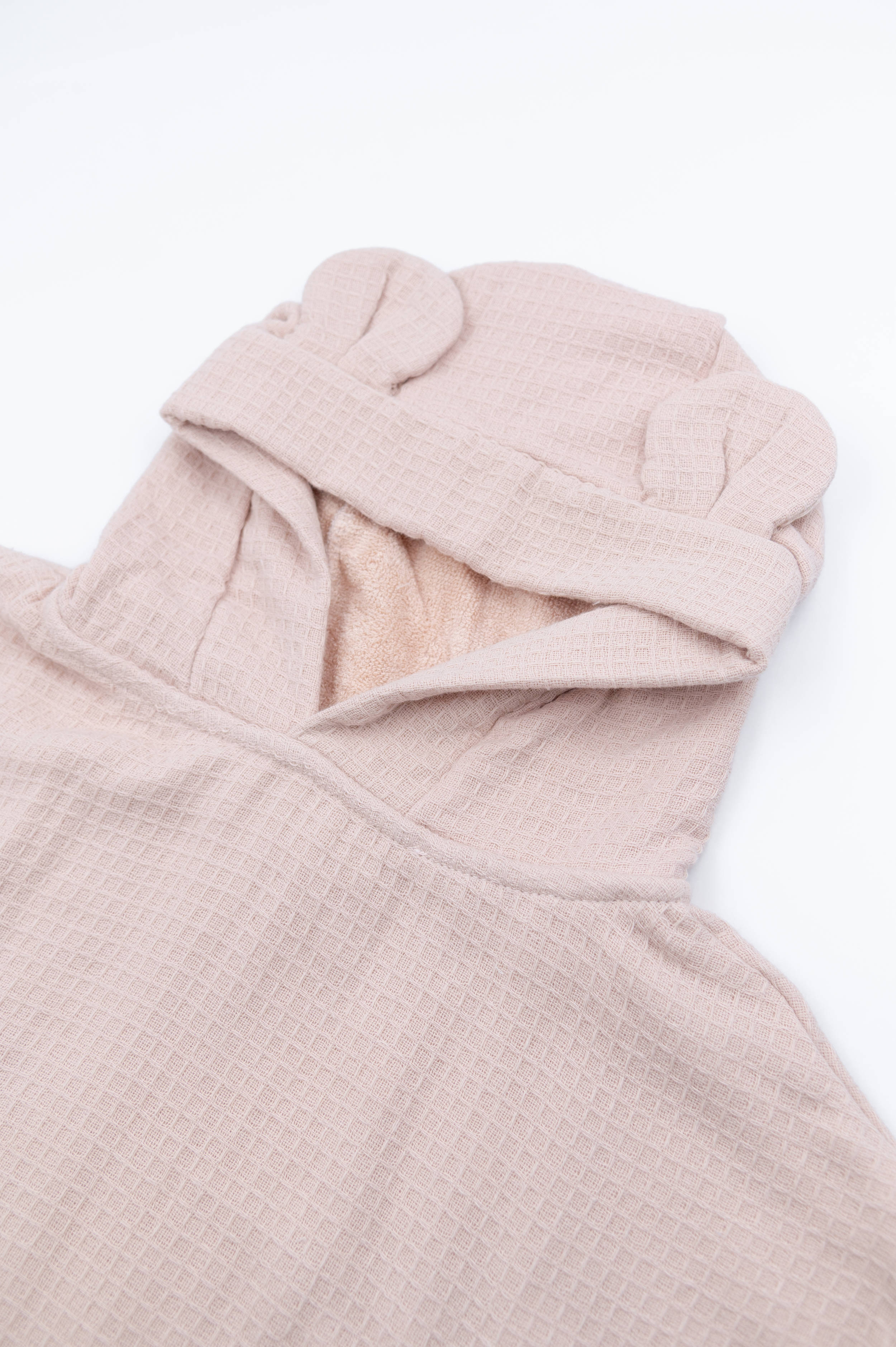 bamboom-poncho-waffle-vintage-pink-341-poncho-bagnetto-rosa image 2