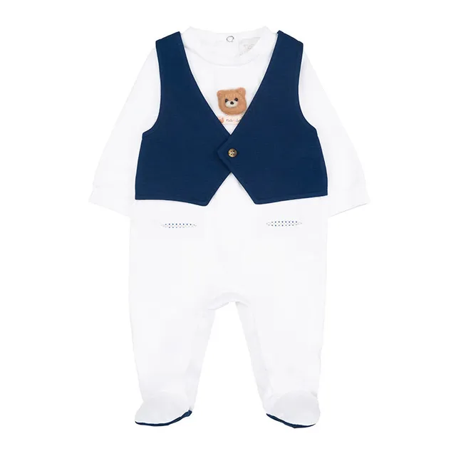 nanan-tutina-bimbo-con-gilet-blu-e-orsetto image 1