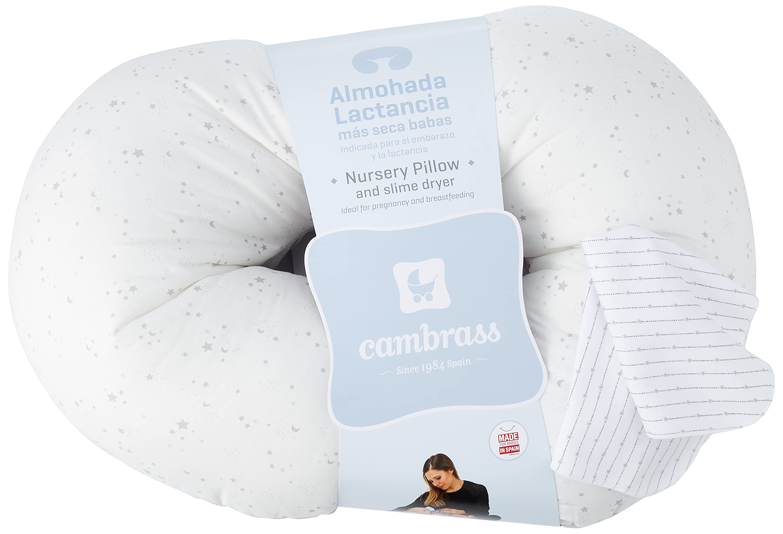 cambrass-cuscino-allattamento-small-53x45x10-cm-sky-grey-star image 2