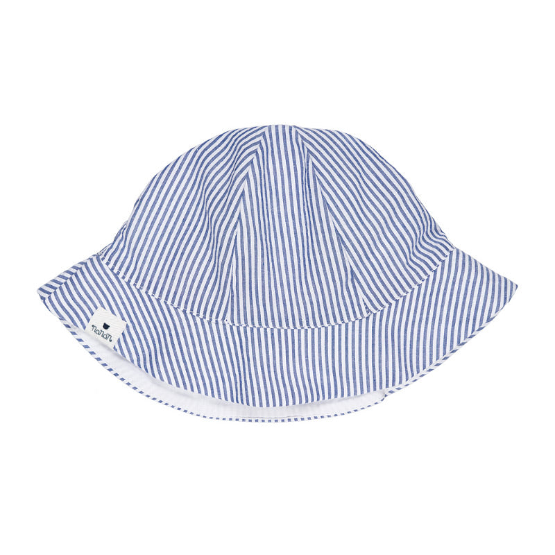 nanan-cappello-blu-alla-pescatora-a-righe image 2